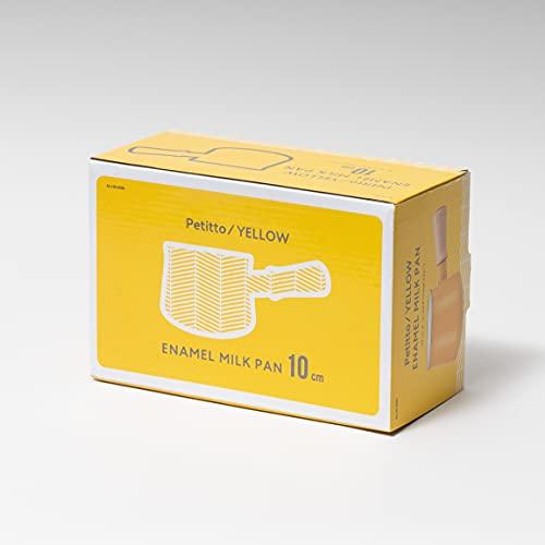 Pearl Metal Milk Pan, 3.9 inches (10 cm), Enamel, Enamel, Yellow, Petitto HB-5066