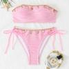 2026 Europees Amerikaans Grensoverschrijdend Dames Hanger Bandeau Strik Bikini Zwempak