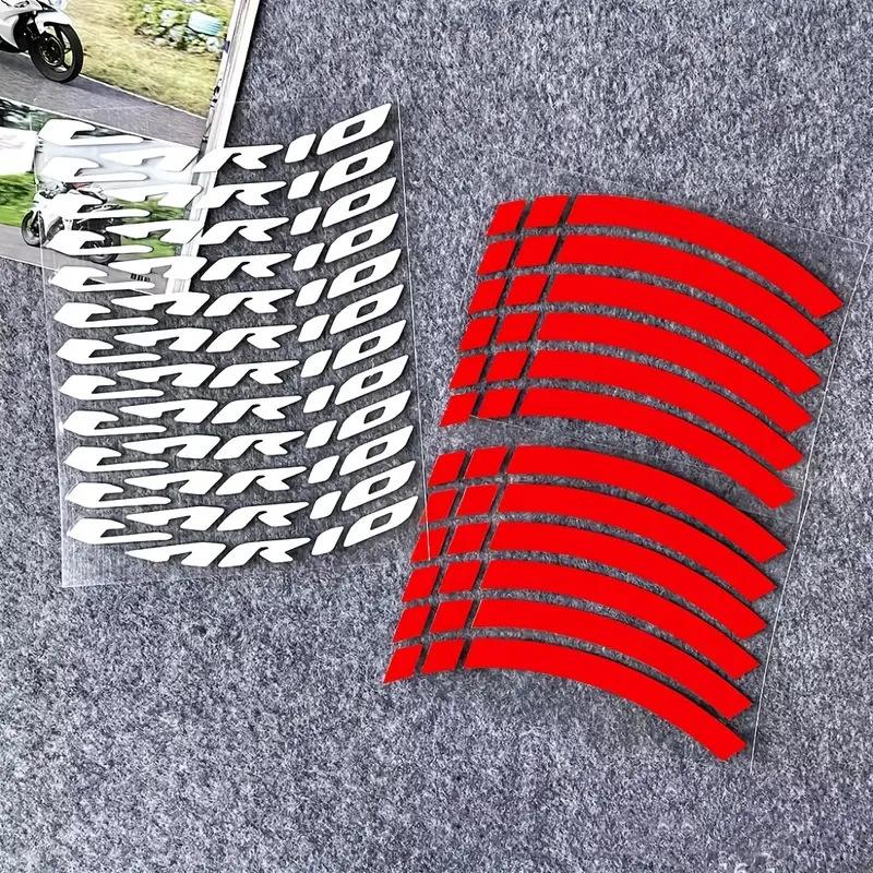 For VARIO Motorcycle 14 Inch Wheel Reflective Sticker Waterproof Personality Creative Color Warning Sticker