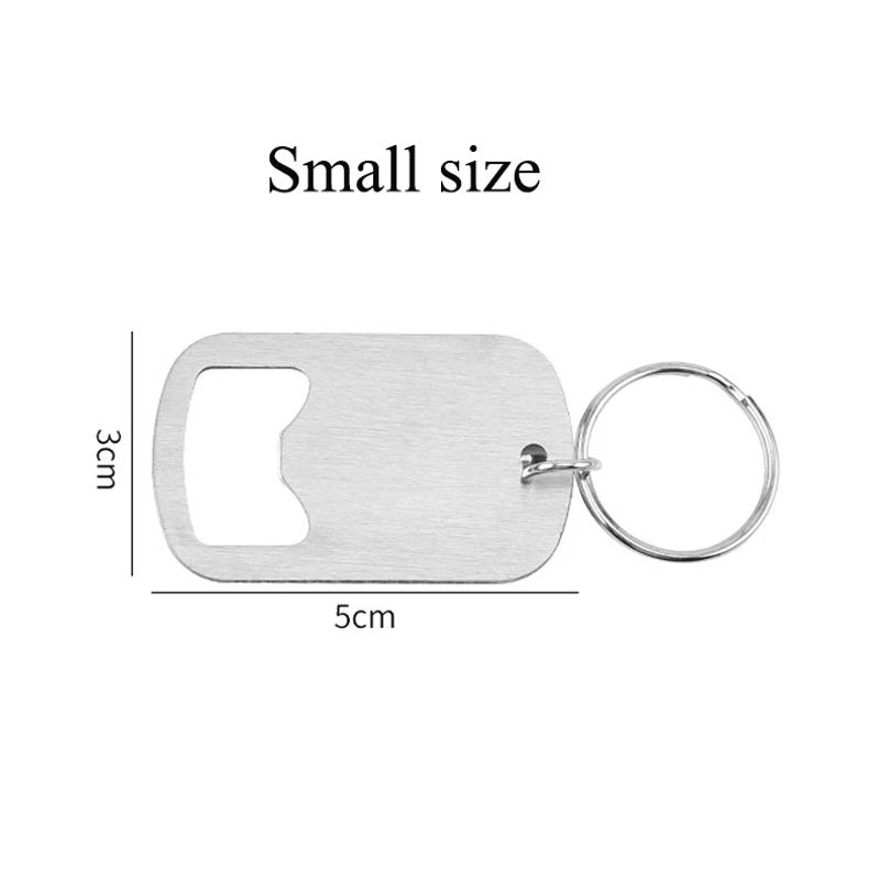 Portable Stainless Steel Beer Bottle Opener Keychain