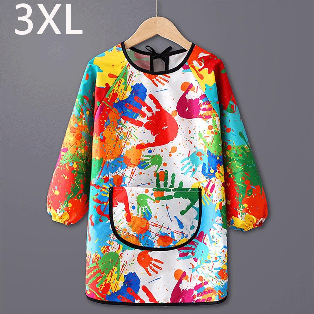 Waterproof Kids Painting Apron Long Sleeved Cooking Apron New Baking Bibs