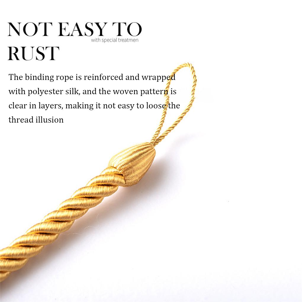 2 Pieces Home Hotel Polyester Curtain Holdback Living Room Bedroom Drape Tieback Decorative Holder Waved Rope Decor
