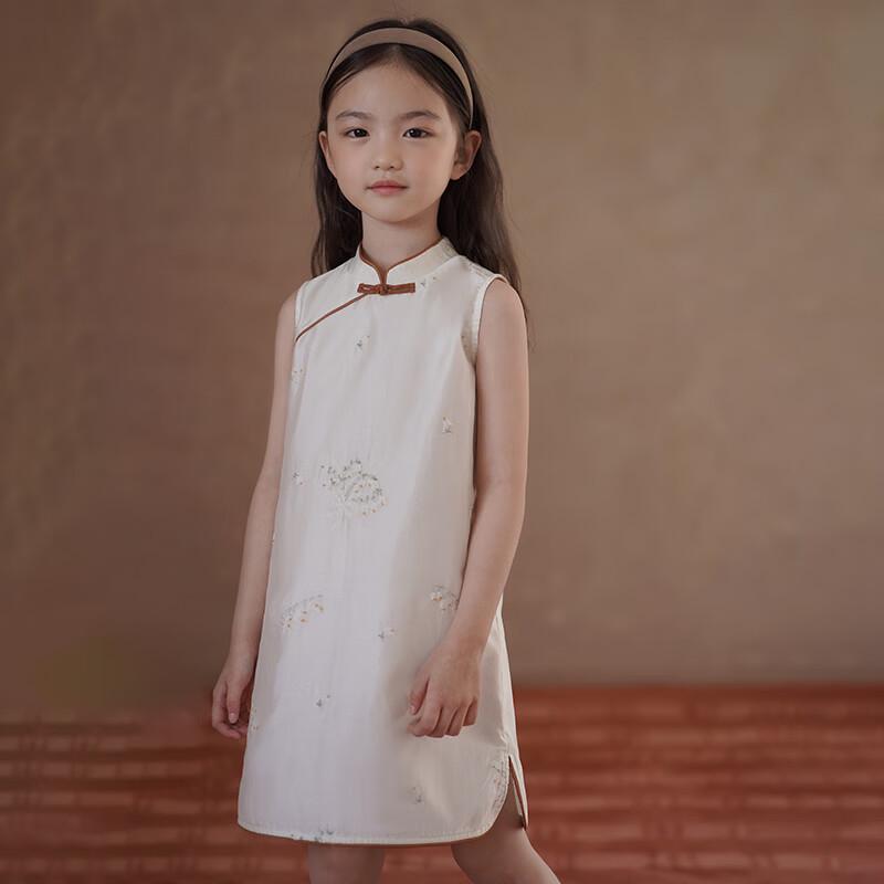 Hacikis Girls  Summer Cool Qipao Vest Dress 120
