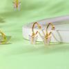 Women Versatile Butterfly 4 Piece Jewelry Set With Earrings Bracelet Necklace And Pendant Fashion Accessories Gift
