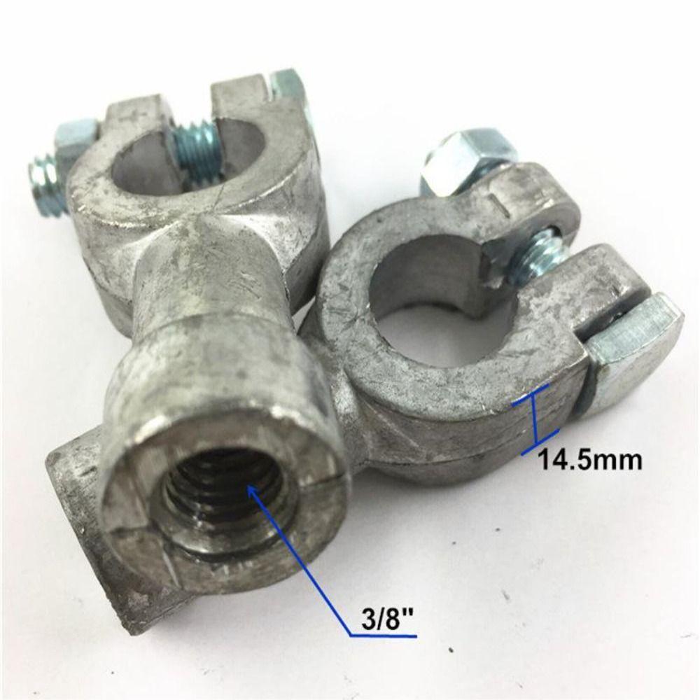 1Pair Lead Nuts Silver Side Post To Top Post Battery Adapter Side Post Battery Cable  For Car