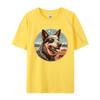 Vintage Australian Cattle Dog Tshirt Dog Lover Tshirt Animal Funny Pure Cotton Tee Shirts Adult Tops Tees