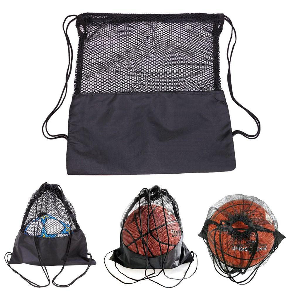 Basketball Carry Bag Oxford Basketball Cover Mesh Bag Black Portable Volleyball Ball Storage Bags Ball Net Pouch Outdoor