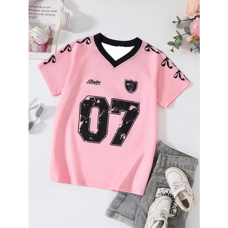 American Retro Round Neck Women's Short-Sleeved T-Shirt Summer New Tops Fashion Casual Street Women's Clothing