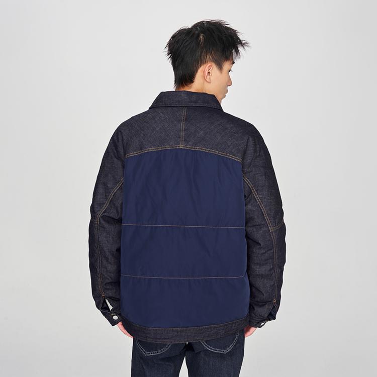Lee Comfortable Duck Down Splicing High Street Lapel Down Jacket Men Outerwear LMT0078326VC00F898L00