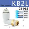 SMC Pneumatik-Schnellkupplung 90°-Winkel mit Außengewinde Serie KB2L