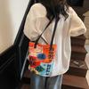 2025 summer new foreign style fashion trend bucket bag casual simple texture niche women's personalized shoulder bag