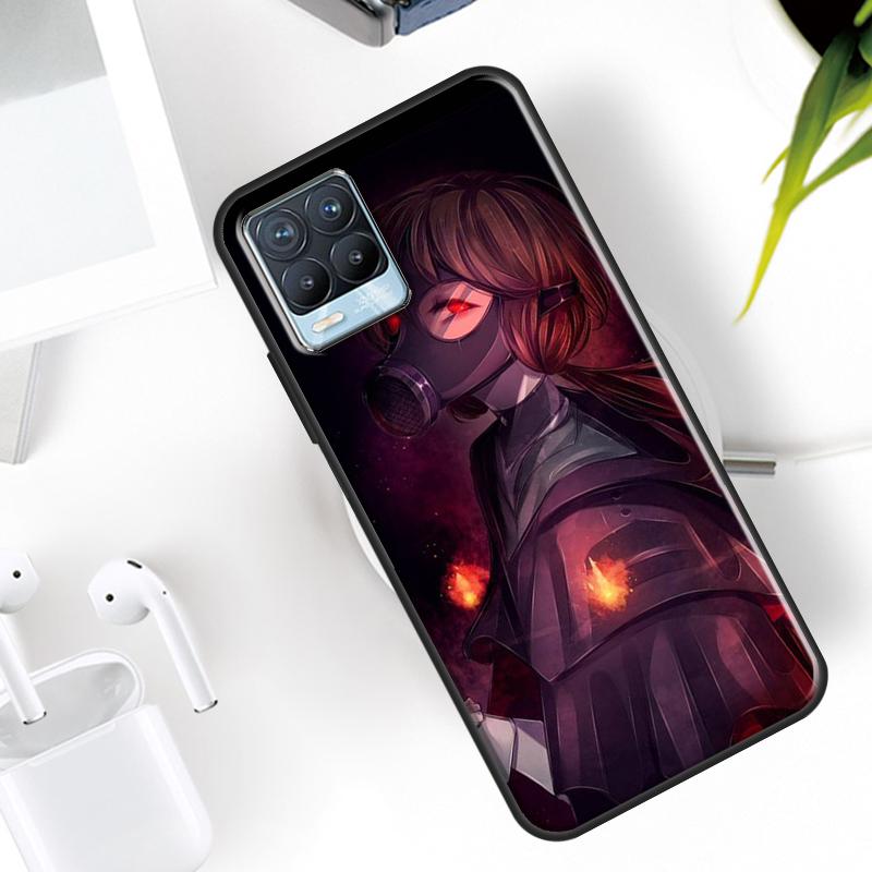 

Anime Girl Mask Case For Realme 15 12 11 13 14 Pro Plus C65 C67 C61 C53 C55 C51 C25 C63 C71 C75 GT6 GT7 Pro Realme C67 4G