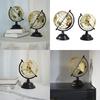 Earth Sphere with Gold Trim and Exposeds Wire Detailing World Globe