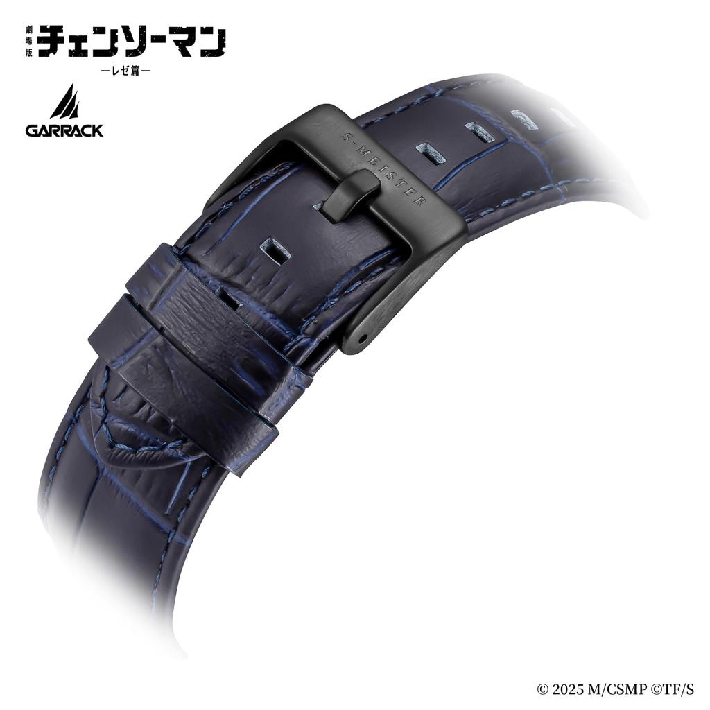 [GARRACK] Chainsaw Man Collaboration Watch, Aki Hayakawa Model, Automatic, 5 ATM Water Resistant, Mineral Glass, Blue Dial, SMS-CM-41-A, Unisex