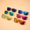 Children's Square Frame Sunglasses Sun Protection Sunglasses Simple and Versatile Fashion Trend New Document Summer 2024