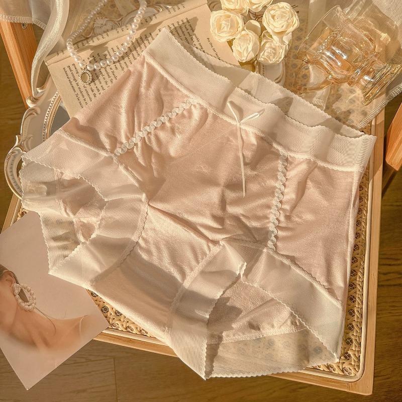 

Sexy Women High Waist Plus Size Panties Antibacterial Cotton Crotch Soft Comfortable Ladies Underwear XXL розовый