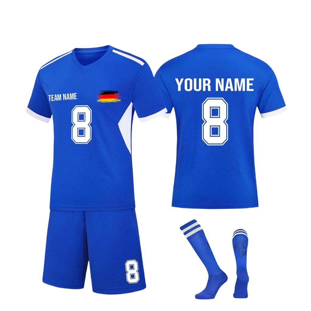 DIY Custom Adult And Children Three-piece Football Uniforms