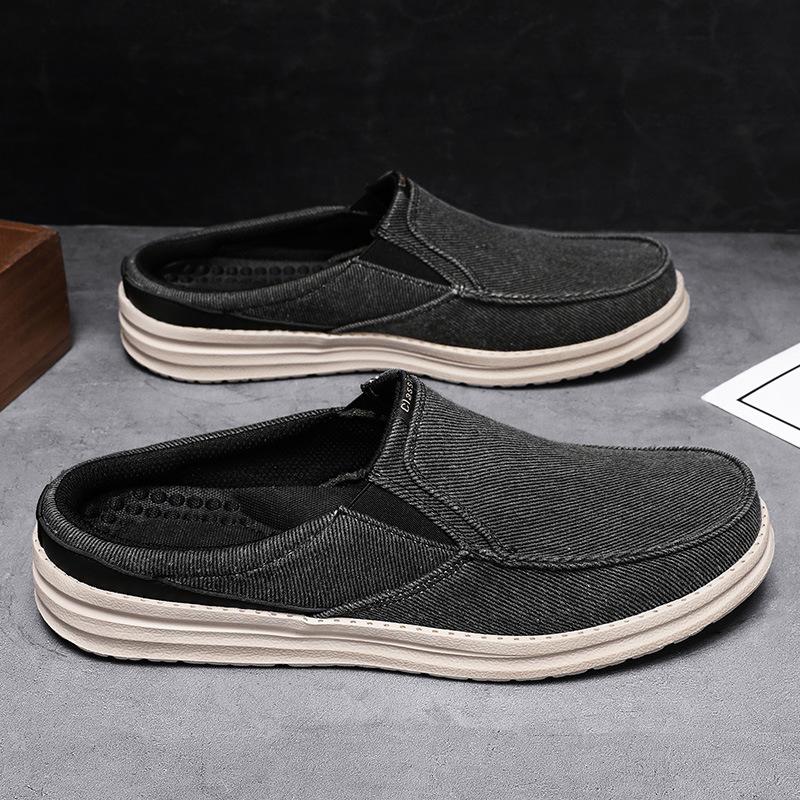Foreign Trade Large Size Half-drag Loafers Men's Summer Breathable and Comfortable One-pedal Lazy Men's Shoes Are In Stock