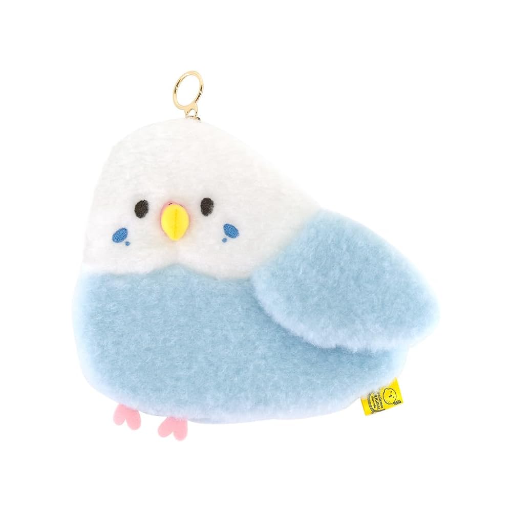 Sunlemon Powabiyori Blue Parakeet Flat Pouch 17x3x15cm Animal Design