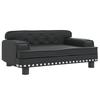 Children's Sofa Black 70x45x30 Cm Faux Leather