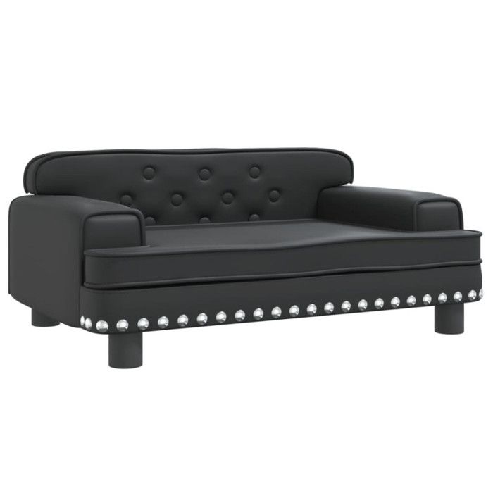 Children's Sofa Black 70x45x30 Cm Faux Leather