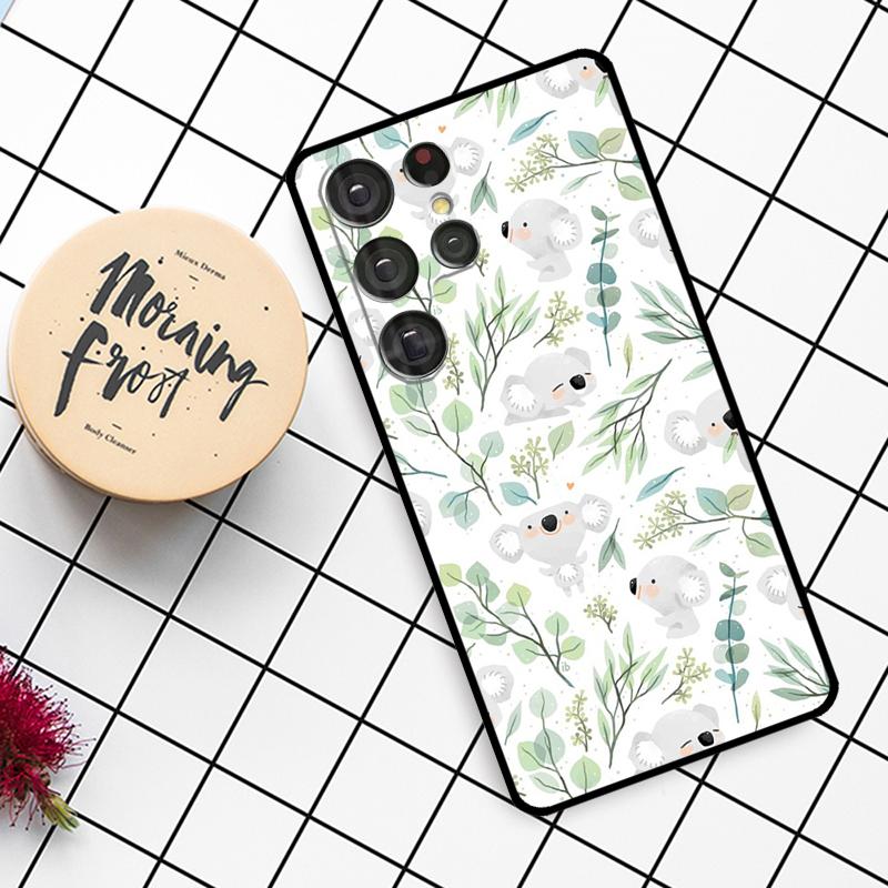 Eucalyptus Lavender Case For Samsung Galaxy S21 S22 S23 S24 S25 Ultra S9 S10 S25 Plus S25 FE S20 FE Phone Cover