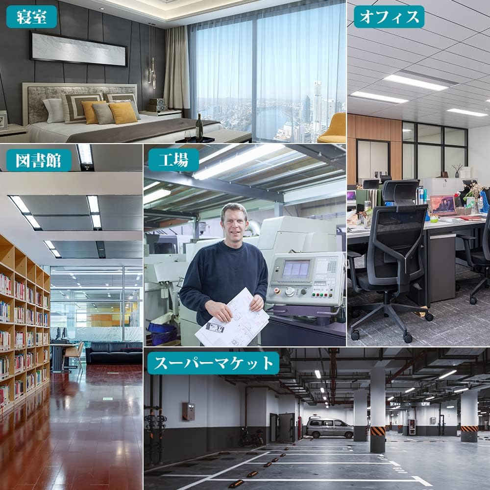 20W LED Fluorescent Light Bulb, Straight Tube, Glow-Style Base, 58cm, Dual-Powered, 5500K Daylight White, G13 T8, Wide Beam, 270° Beam Angle, 950LM,