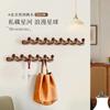 Solid wood clothes hook, entrance foyer, entrance door, creative clothes and hat hook, no need to drill holes, wall mounted