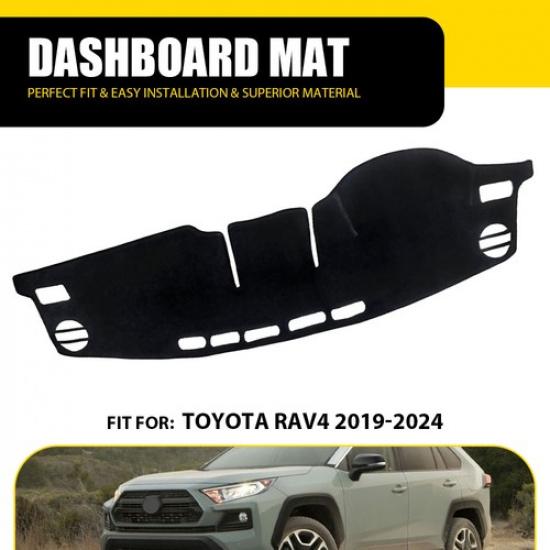 Non-Slip Dashmat Mat Dash Dashboard Cover Car Carpet for Toyota RAV4 -2024