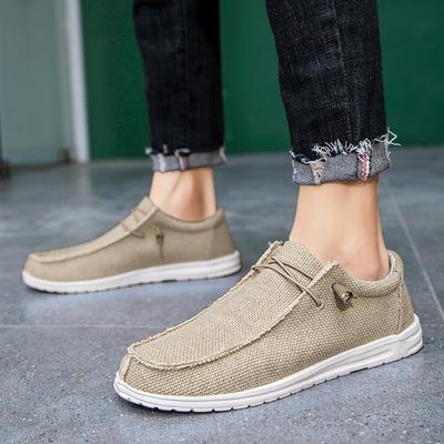 Temu Xiyin Sıcak Satış Büyük Beden Kanvas Günlük Ayakkabılar Erkek Loafer Kumaş Ayakkabılar Balıkçı Ayakkabıları Kanvas Loaferlar