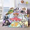 Cardcaptor Sakura Flannel Blanket Throw Soft Warm Lightweight Cozy Blanket for Sofa Bed Home Decor -QJY
