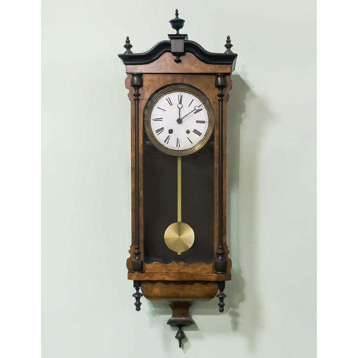 NiHome Quartz Wall Clock Pendulum Replacement - Aluminum Traditional Mechanical Retro Clock With High Gloss Pendulum (Gold)