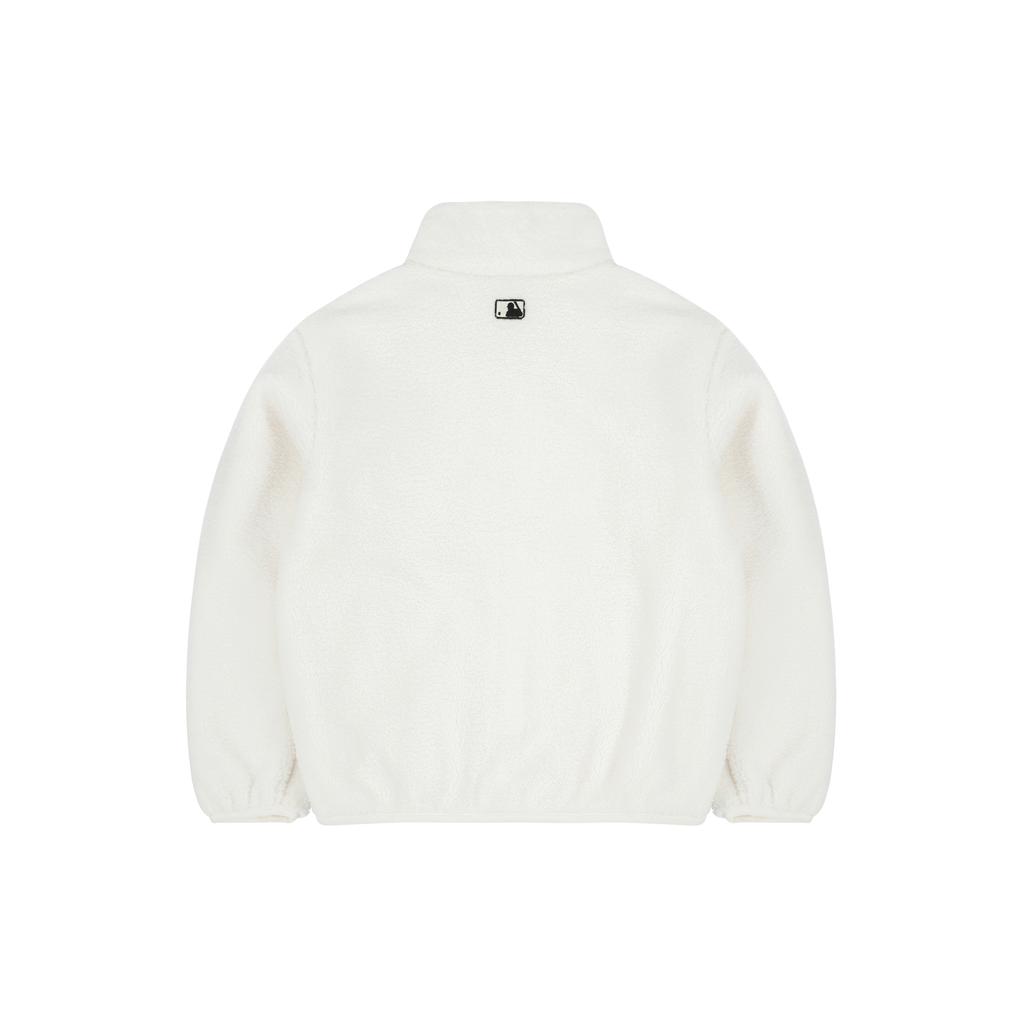 New MLB Velvet Jackets Unisex Ivory 3AJPF2916-50IVS