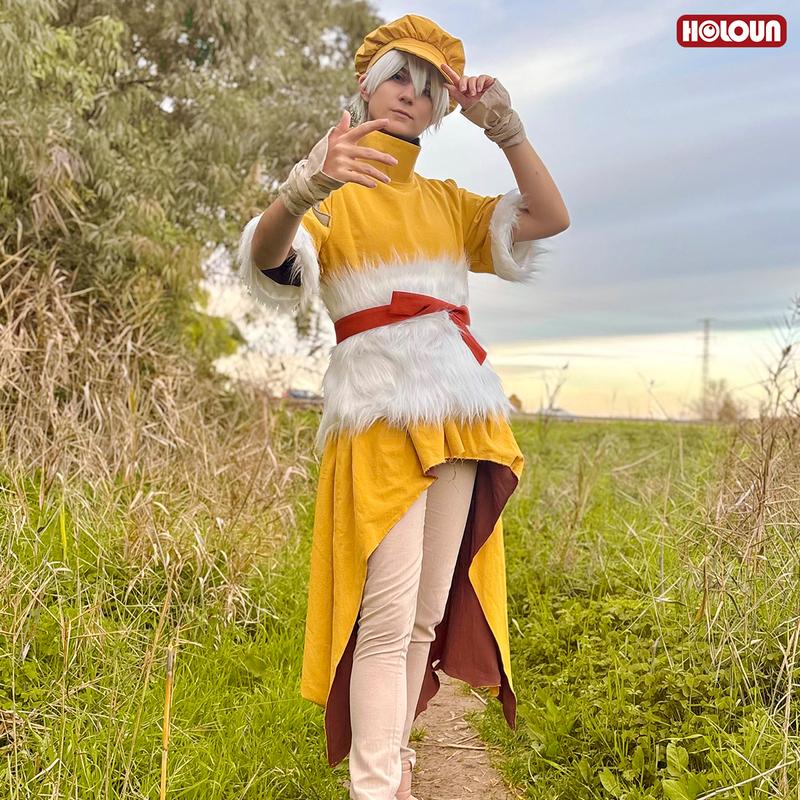 HOLOUN STONE Anime Saionji Ukyo Cosplay Costume Pants Hat Animation Convention 2025 Halloween Christmas Gift