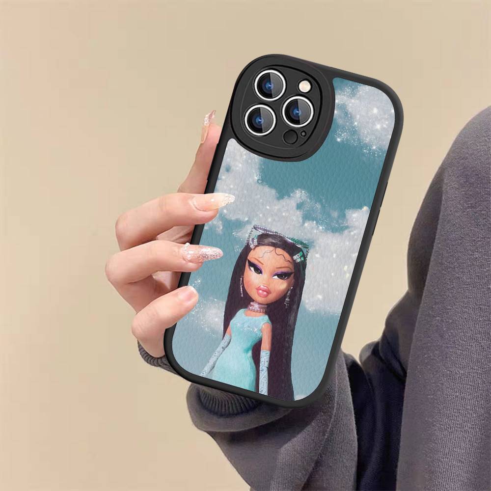 F-Fashion B-Bratz D-Doll Leather Phone Case For IPhone 16 15 14 17 Pro Max 11 12 Mini Plus Soft Shell