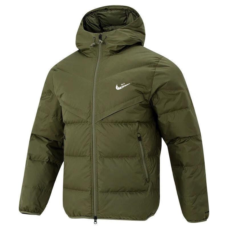 Giacca Invernale Spessa con Cappuccio Patchwork in Cotone Unisex da Uomo 2025