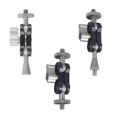 Articulating Arm for Video and Auditory Equipment Features Double Ball Heads and 1/4Inch Screws for More Flexibility