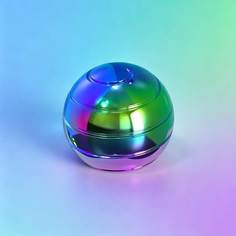 Dynamic Desktop Spinning Toy Stress Relief Desktop Toy Ball Anti Anxiety Desktop Gadget Sensory Fidget Toy For Adults Men