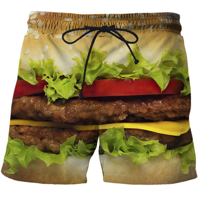 Fashion Funny Sausages Food Graphic Kids Beach Shorts 3D Printing For Kids Casual Shorts Cool Boy's and Girl's Shorts