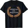 Latin Saying Veritas Et Aequitas Latin Quote T-Shirt