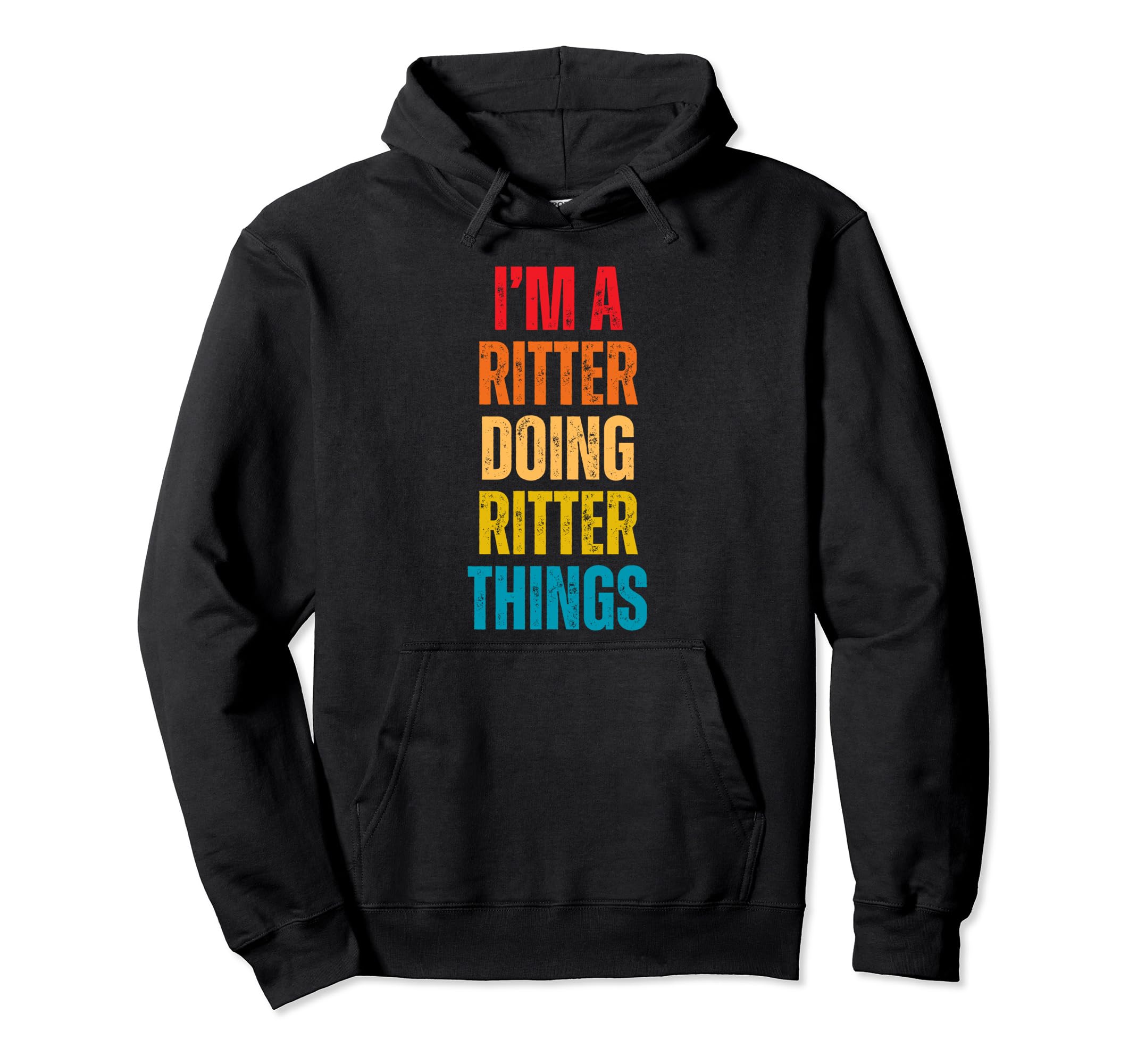 

RITTER Proud Family Retro Reunion Last Name Hoodie