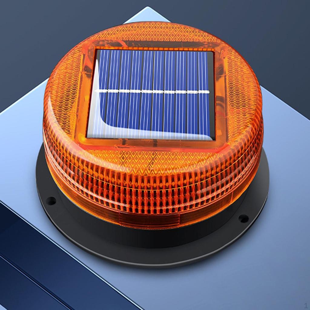 Solar Strobe Light for Car Warning Marine Trucks Crane Tower