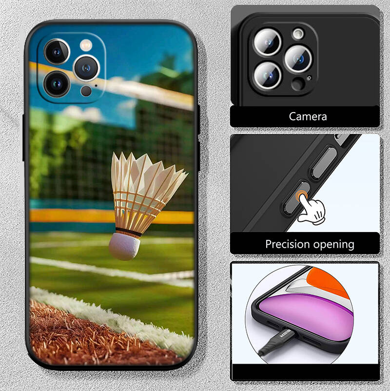 Badminton Sports Case for Samsung Note 20 10 S25 Plus Ultra Lite FE A11 A26 A51 A52 A53 A56 A70 A71 A72 A73 M20 M30 M21 M31 M51