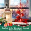 Christmas Bells For Door Metal Christmas Decoration Hangable Jingle Pendants With Bow For Wedding Party Home Farmhouse Indoor