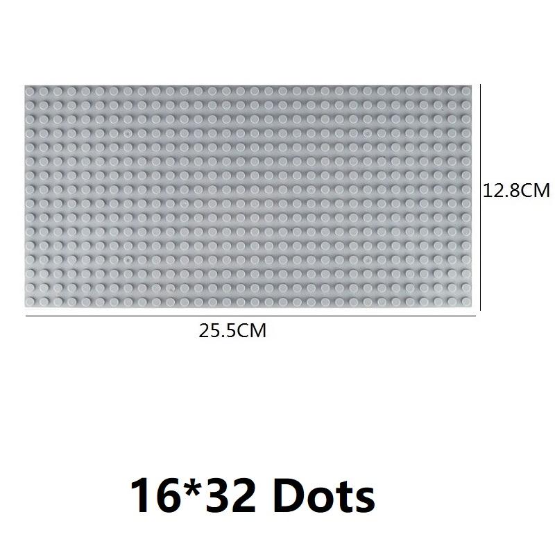 Non-Toxic Single Double Sided 32X32 16X16 16X32 Dots Classic Base Plates Blocks Diy Small Size Bricks Baseplates Construction Building Toy