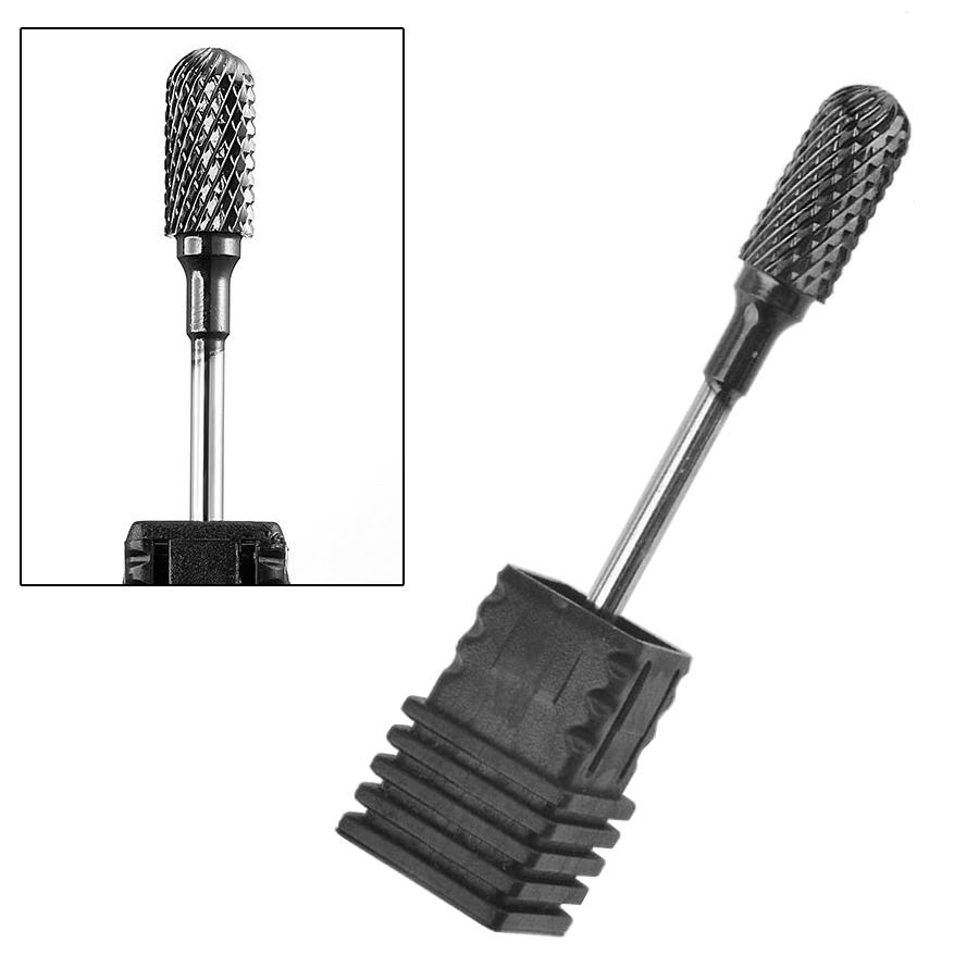 

5 Стилей Черные Вольфрамовые Карбидные Фрезы для Шлифовки Ногтей, Полировальные Насадки для Маникюра, Инструмент для Фрезерных Насадок для Ногтей 04