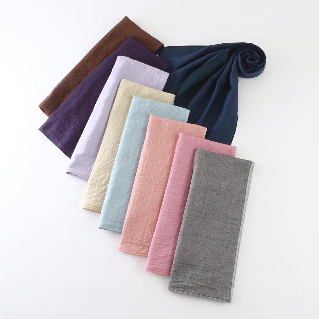 UCHINO Soothing Reversible Marshmallow Gauze Standard 100 A great gift 88M1P748 Scarf Scarf. Moisturizing, breathable, absorbent, washable,