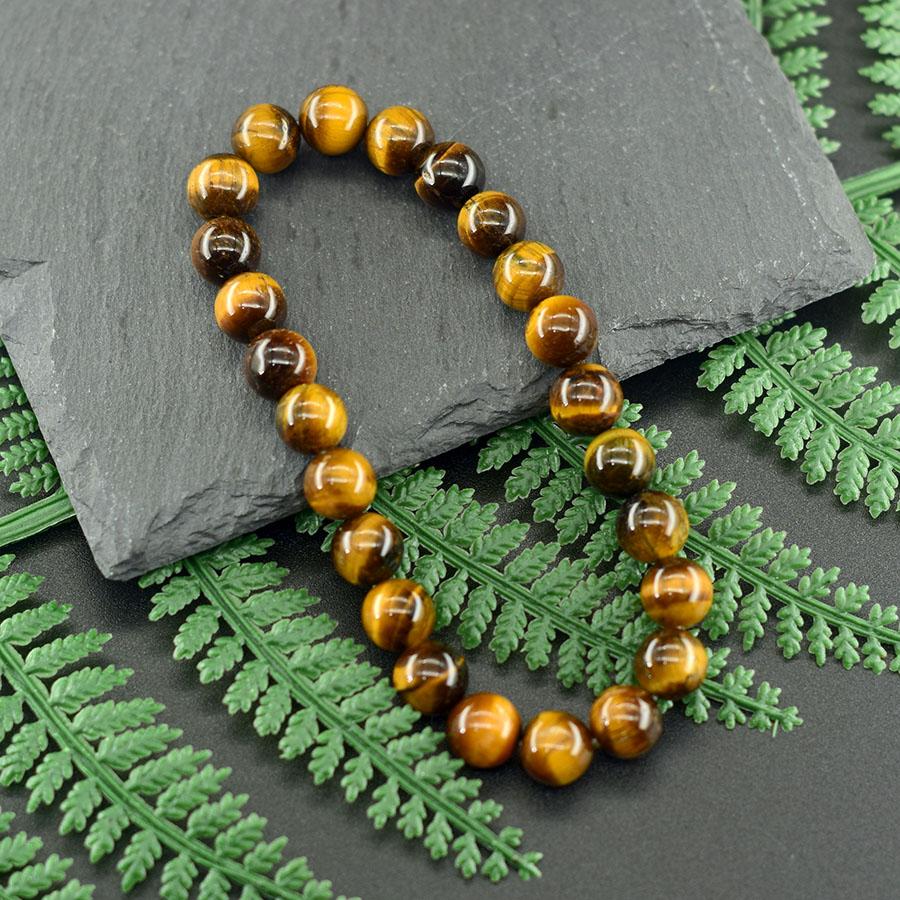 5A Natural Yellow Tiger Eye Bracelets Men Women Charm Beads Stone Jewelry Gain Wealth and Money Bangle One Dollar Item Pulsera