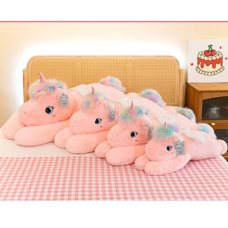 Unicorn Plush Pink Toy Cartoon Stuffed Animal Doll Decoration Kids Gift Cute