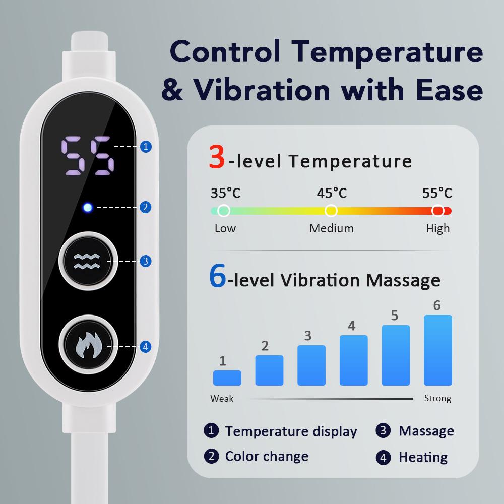 Electric Steam Eye Mask with 3D Massage Constant Temperature Hot Compress Smart Timer Sleep Shading Feature for Eye Fatigue Reli